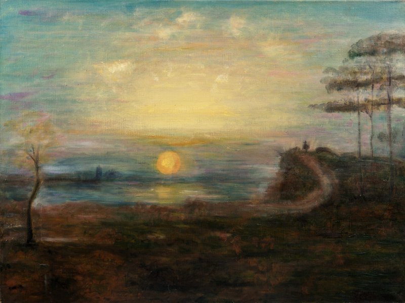 Pintura «Meditação ao Amanhecer», Tatyana Bilous