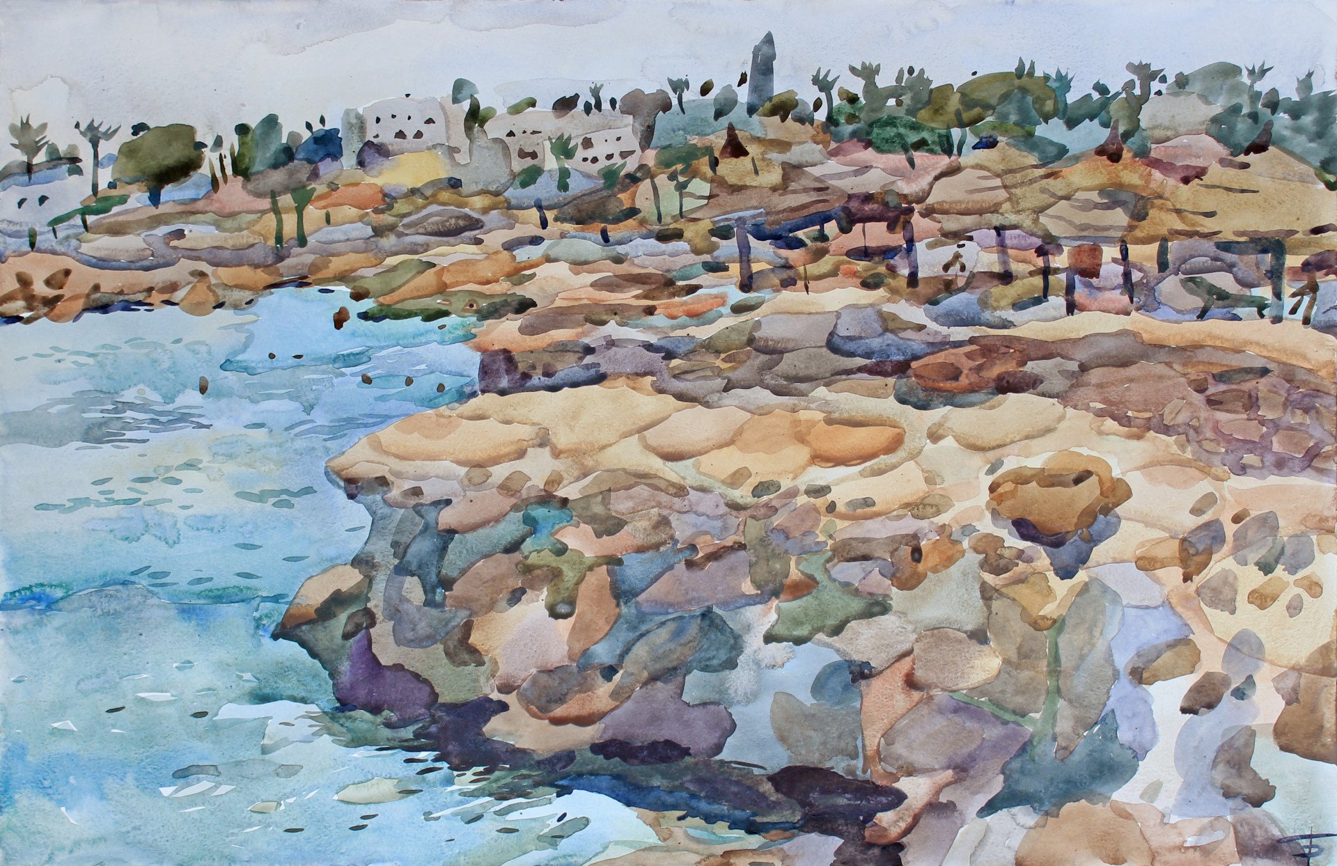 Hight beach Painting by Tetiana Belashchuk