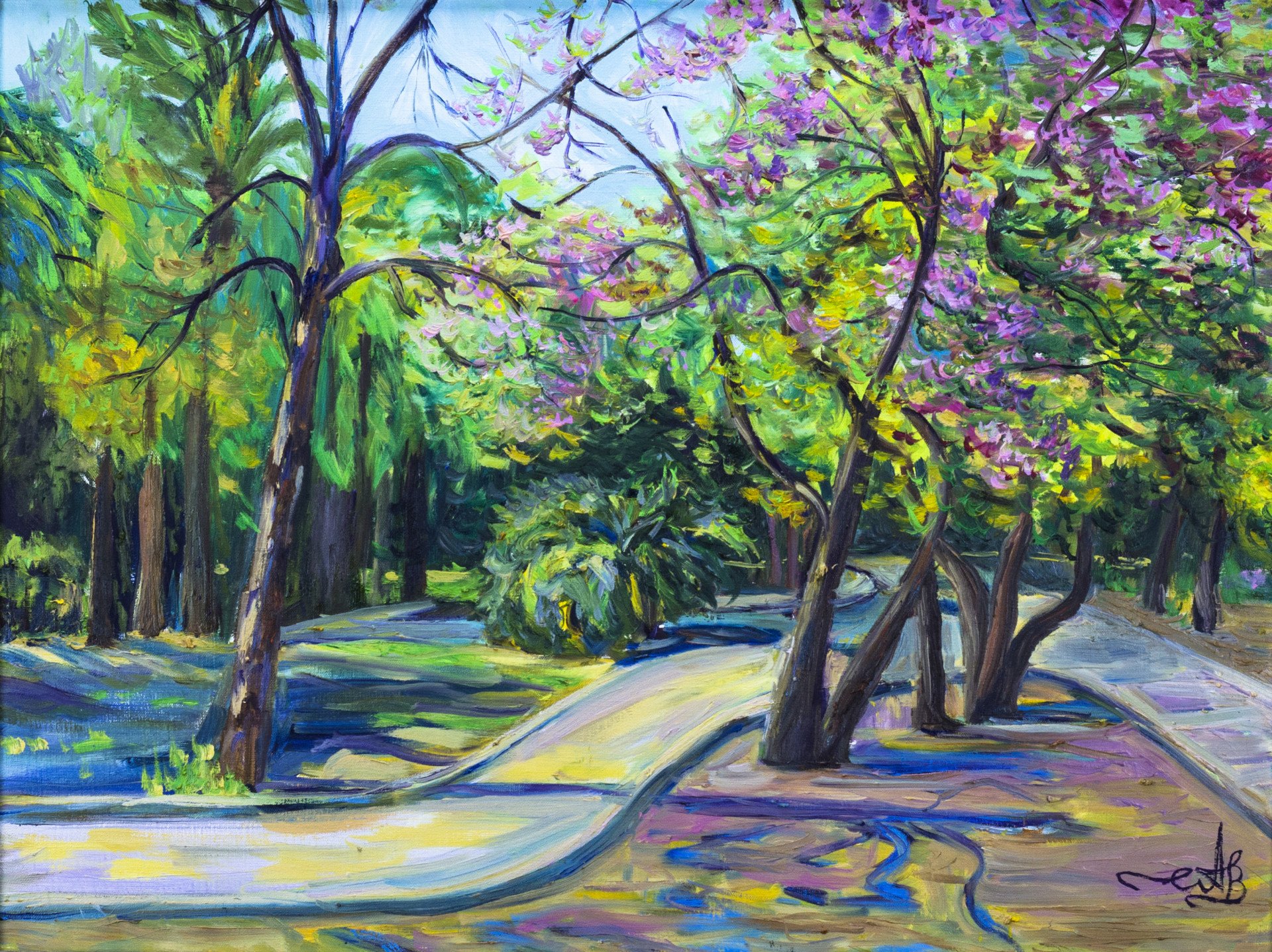 Spring in Valencia Painting by Anna Churyukina