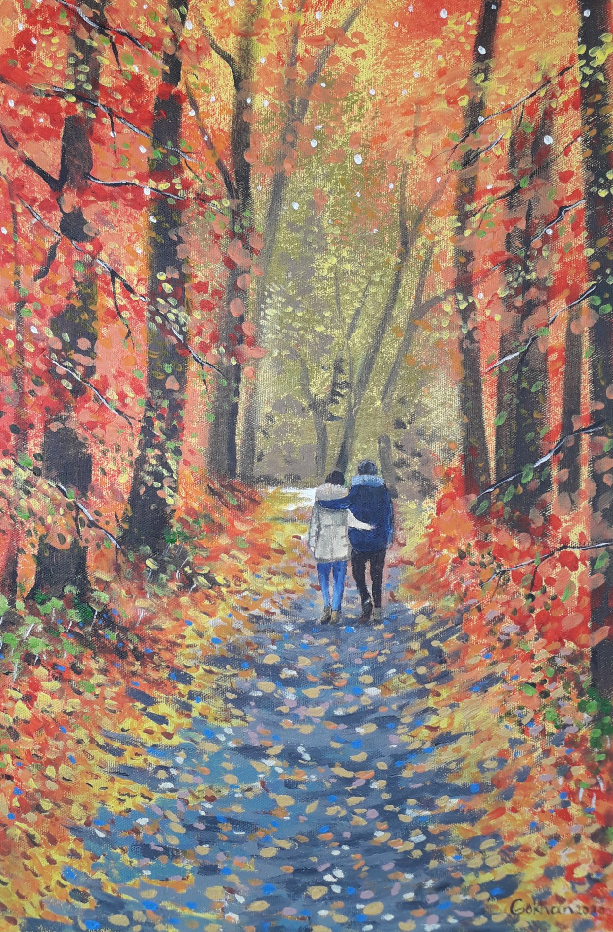 Lovers Painting by Gokhan Alpgiray Jose Art Gallery — free download