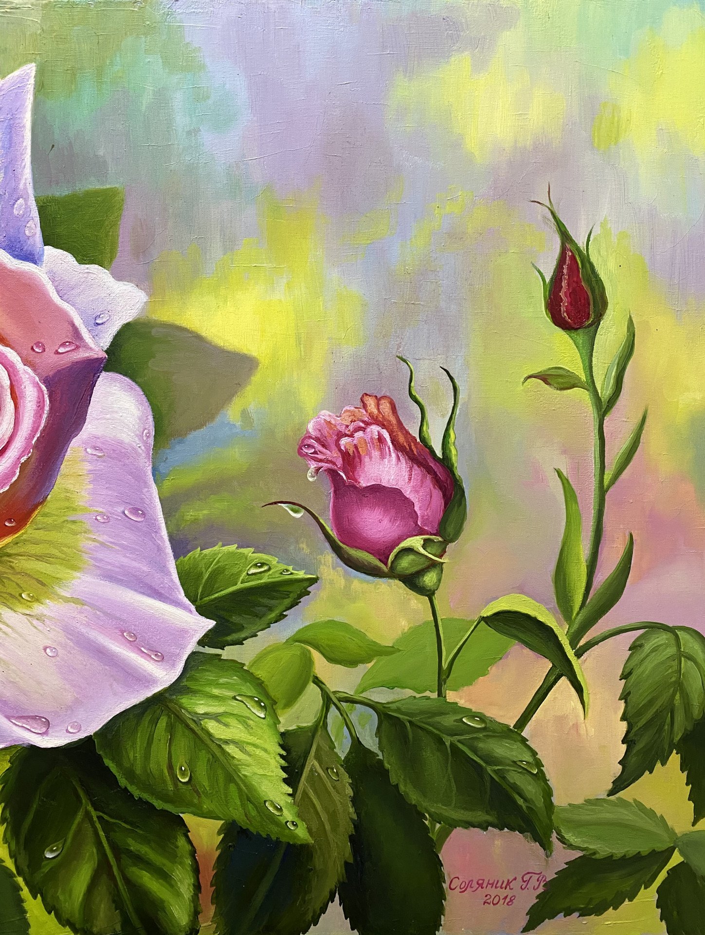 Roses Painting by Galina Solianyk Jose Art Gallery