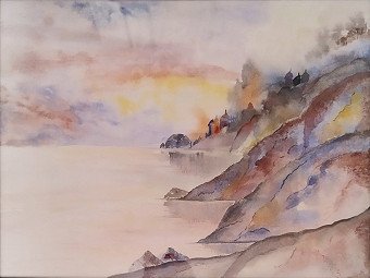 Картина "Seascape. Dawn." | Художник Natalia Ovcharenko | Jose Art Gallery
