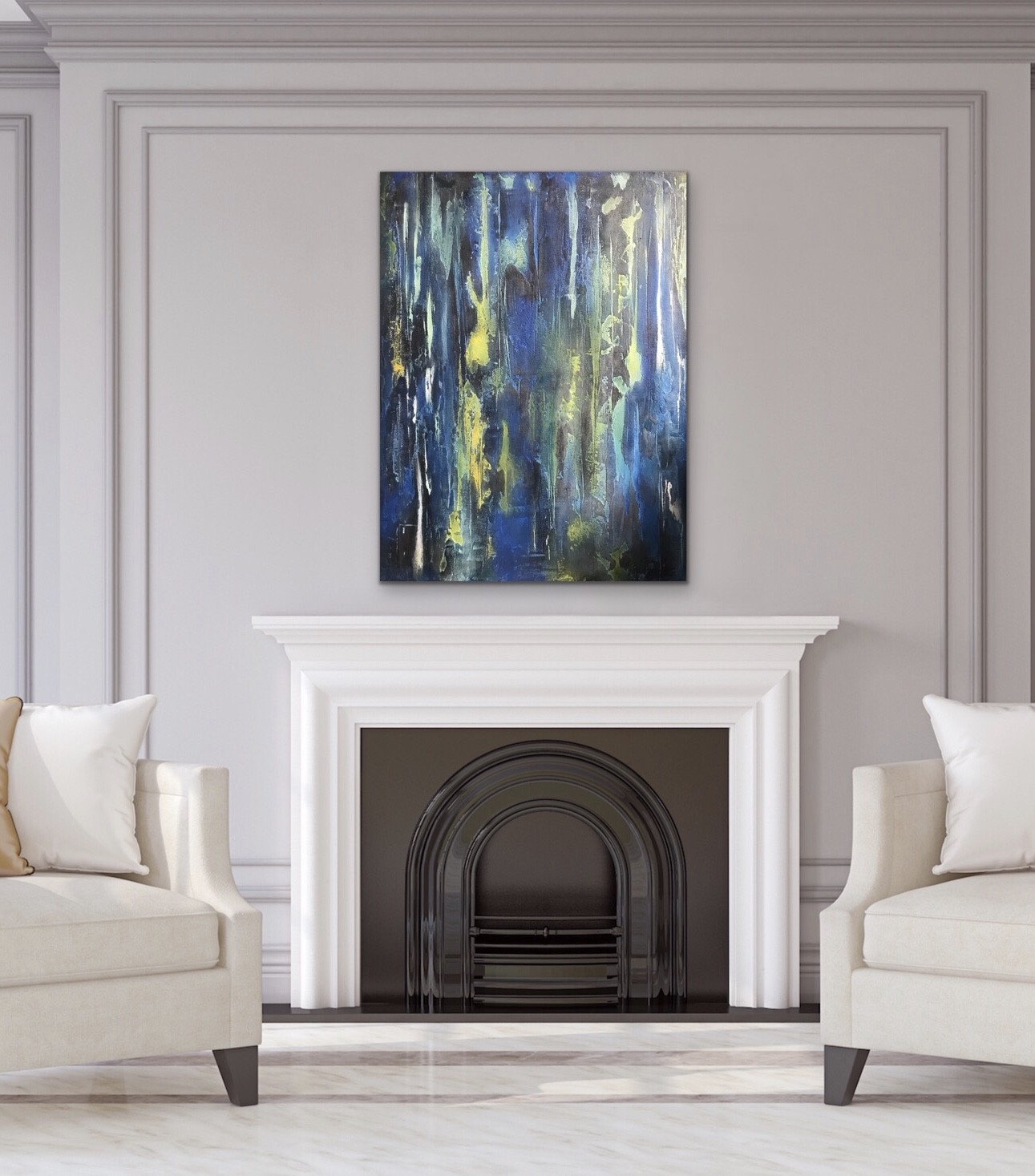 Синий ирис - painting