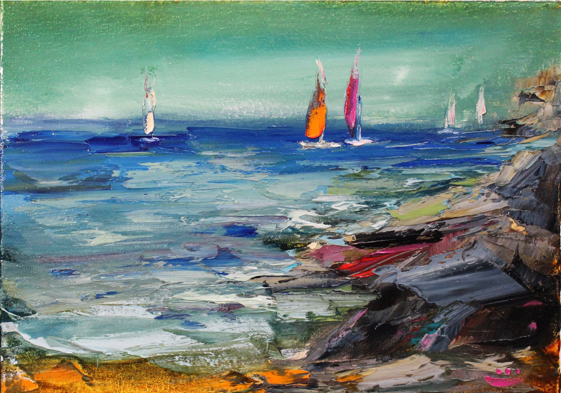 Картина «Морський пейзаж.», Олег Шарапановський - Jose Art Gallery