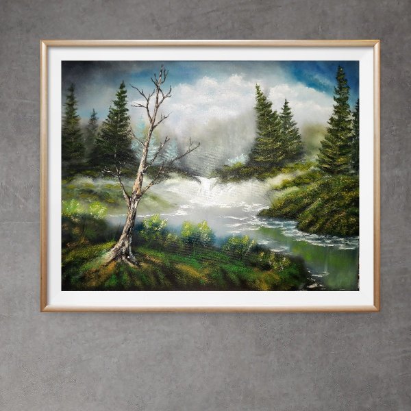 Image supplémentaire 2: Réalisme Paysage Peinture "Mystère", peintre Elena Uryaseva huile toile 