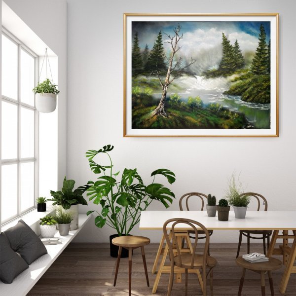 Image supplémentaire 3: Réalisme Paysage Peinture "Mystère", peintre Elena Uryaseva huile toile 