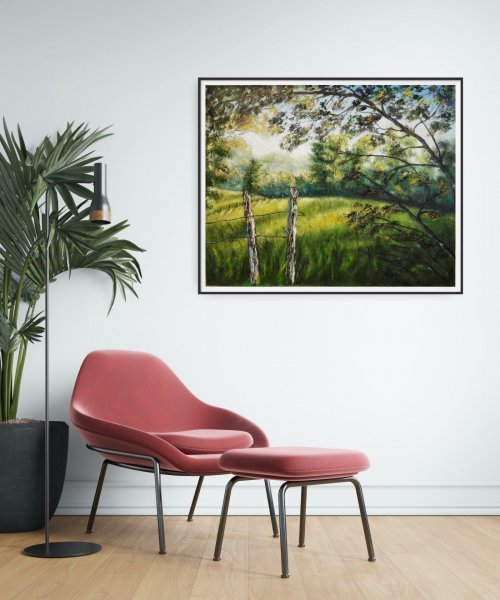 Image supplémentaire 2: Réalisme Paysage Peinture "Été", peintre Elena Uryaseva huile toile 