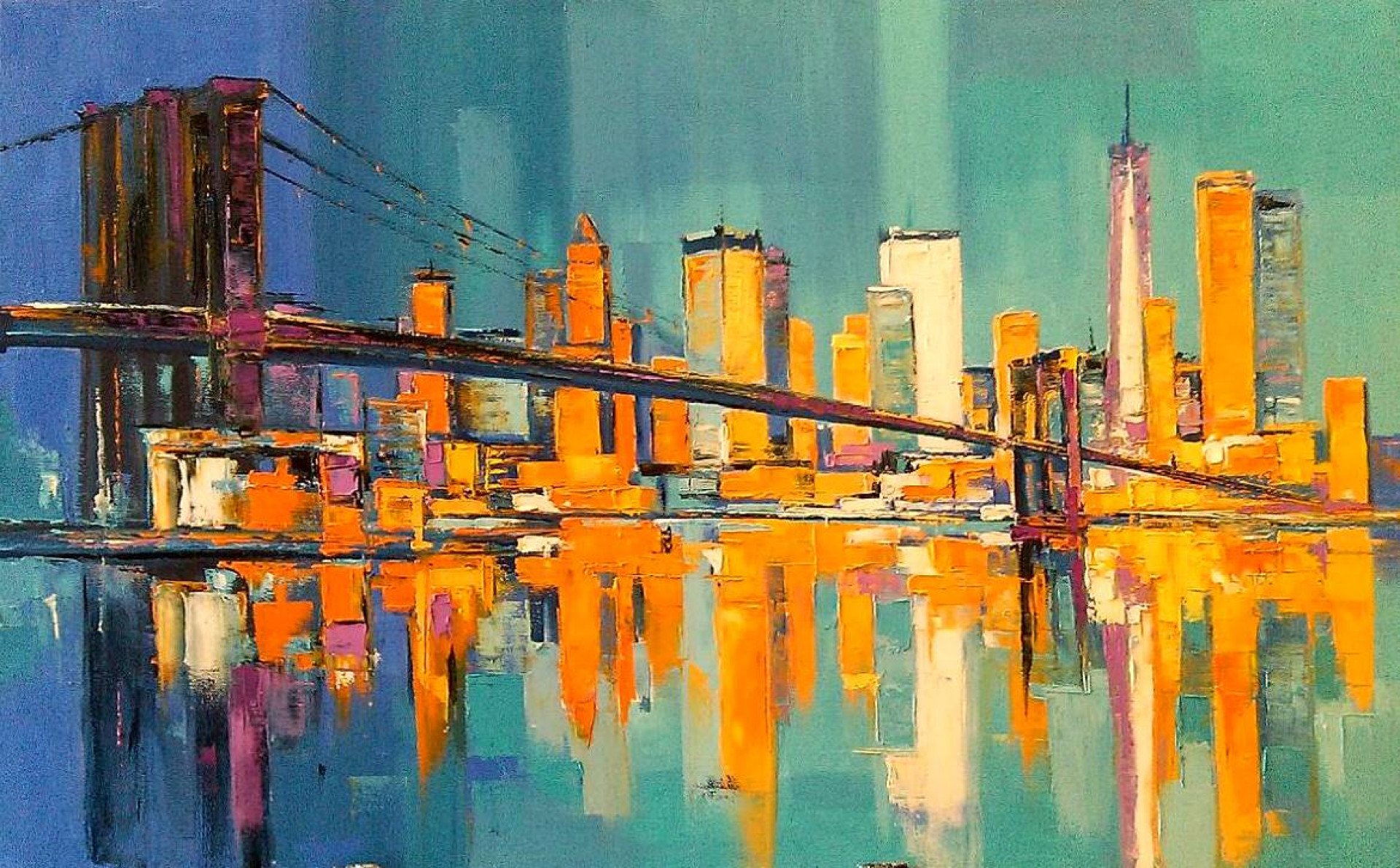 New York Painting by Oleg Ryzhkov Jose Art Gallery
