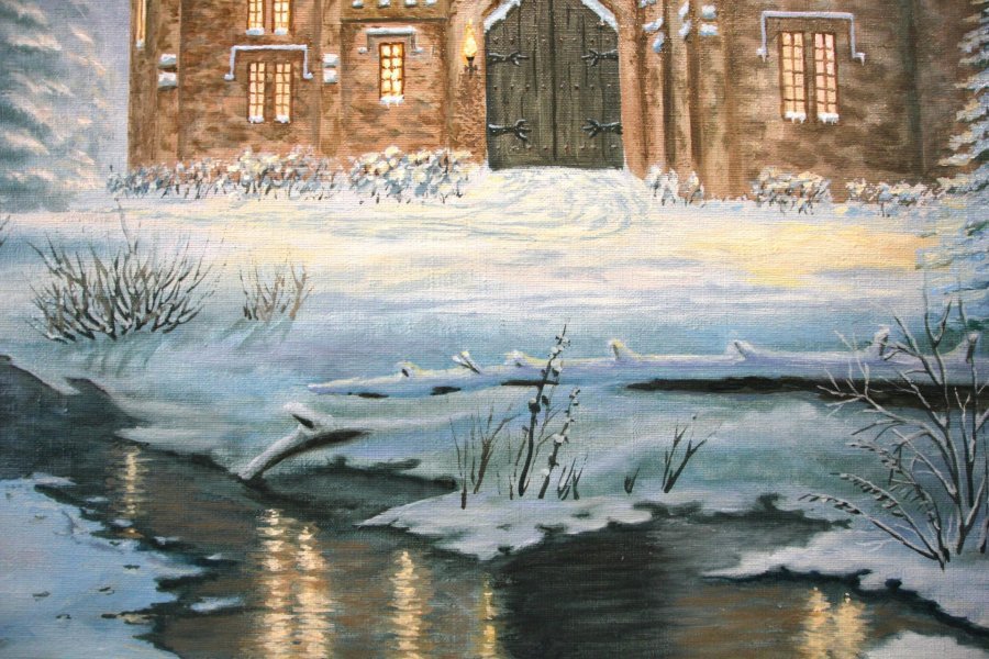 Gemälde «Jagdschloss», Oleg Dobroskokov - Jose Art Gallery