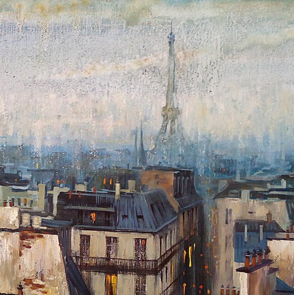 Paris. Roofs. Painting by Vitaliy Zherdev - Jose Art Gallery