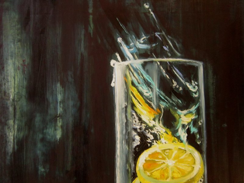 Ah, lemons! Painting by Oleg Ryzhkov - Jose Art Gallery