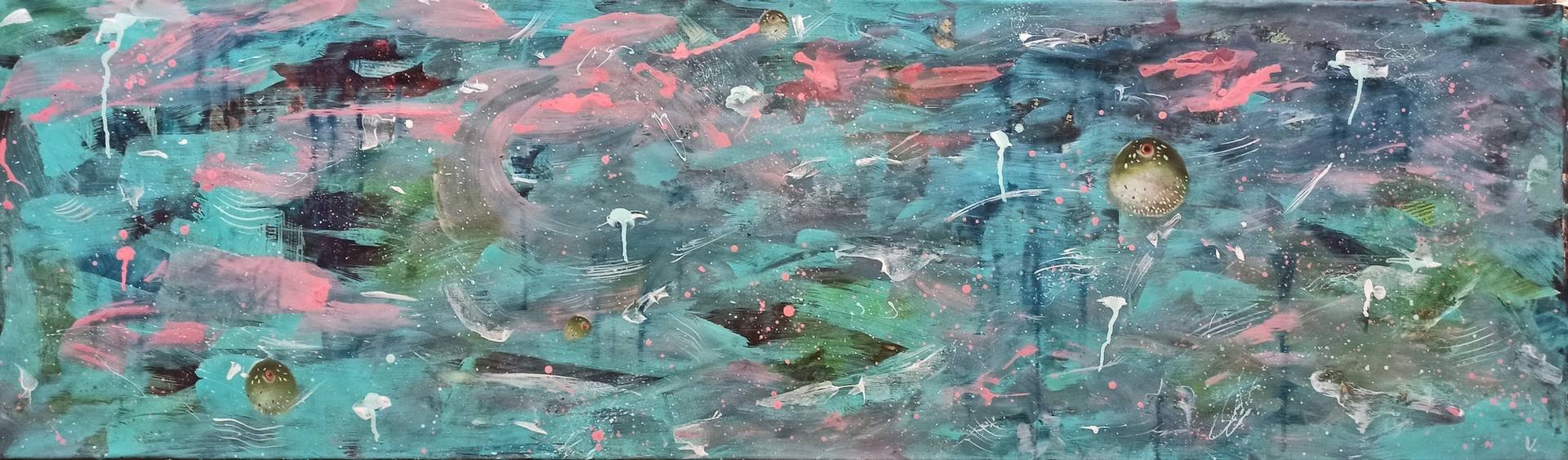 Abstract#water world Painting by Vira Hlamazda