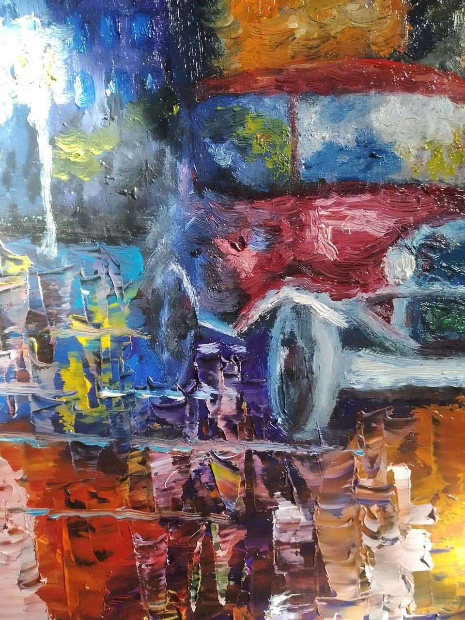 Autumn evening - painting