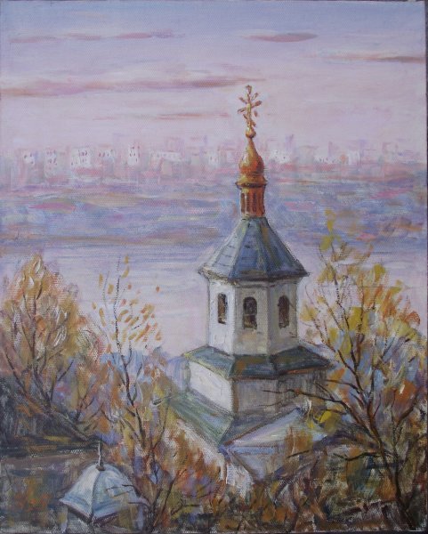 Картина «У Лаврі.»,  Валентин Негреско - Jose Art Gallery