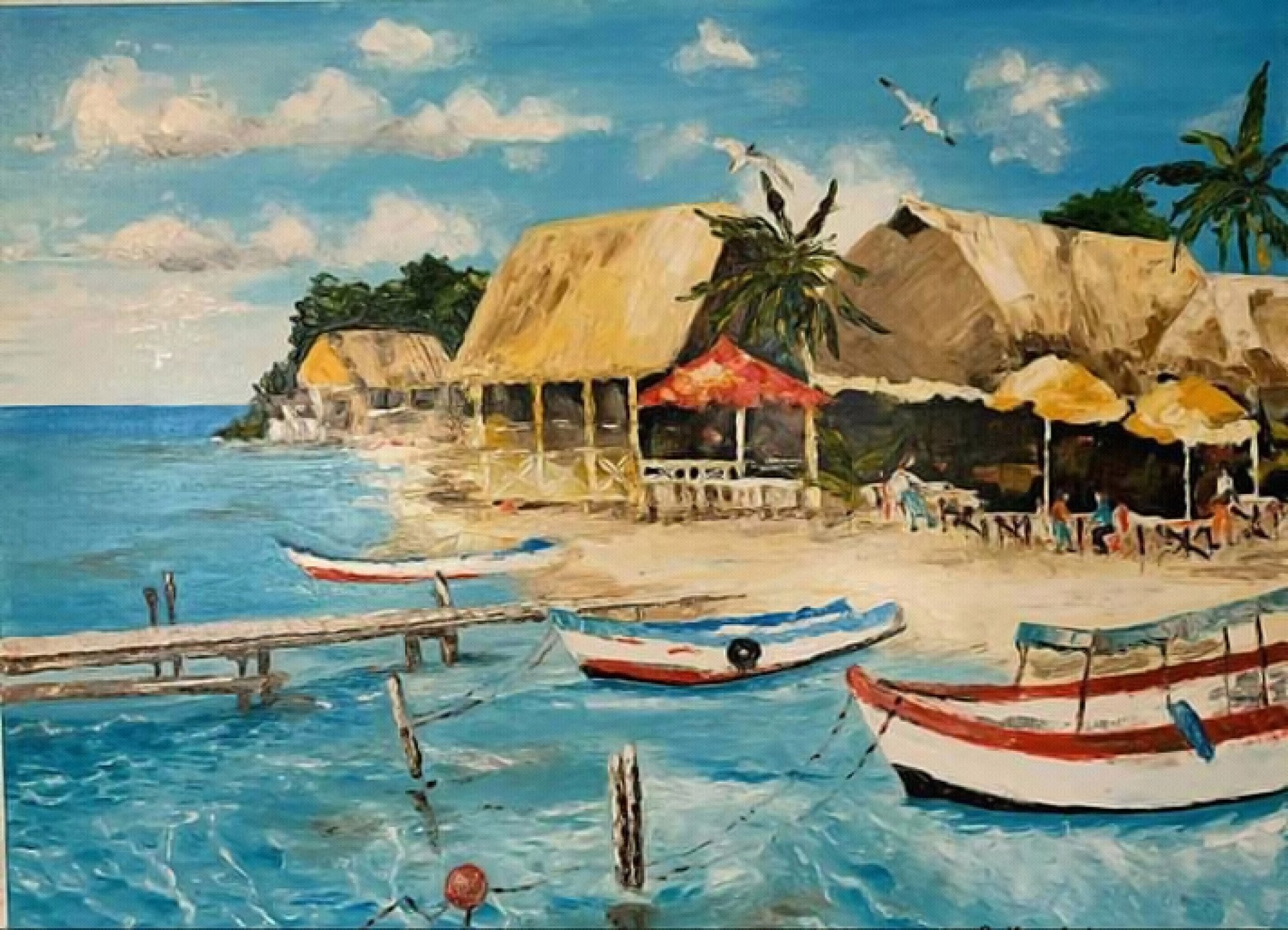 Zanzibar Painting by Anna Kovalska Jose Art Gallery