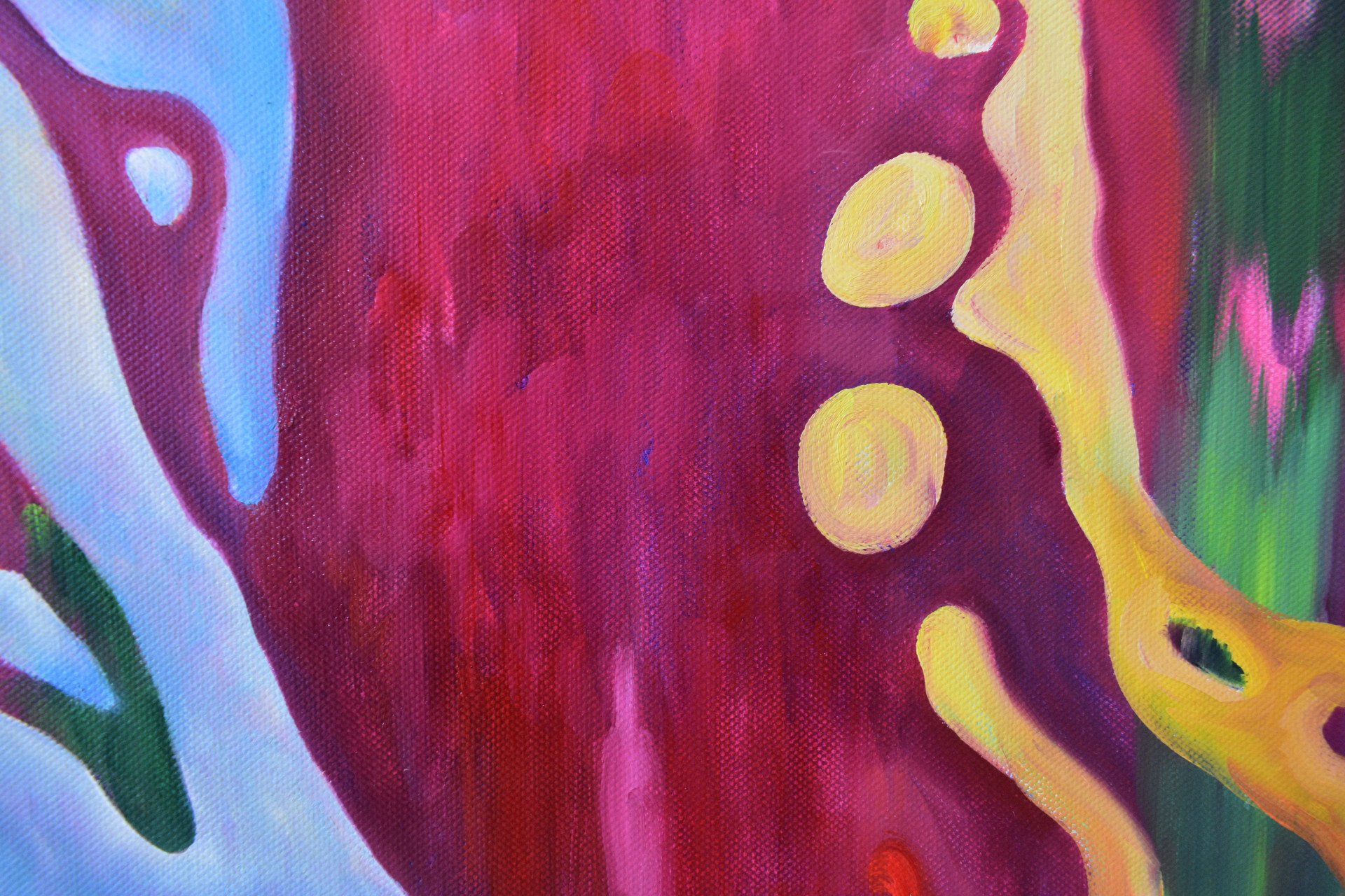 THE MUSIC OF WATER. PINK - painting