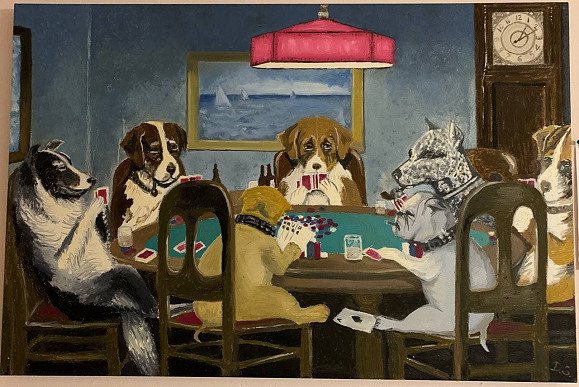 Dogs Playing Poker