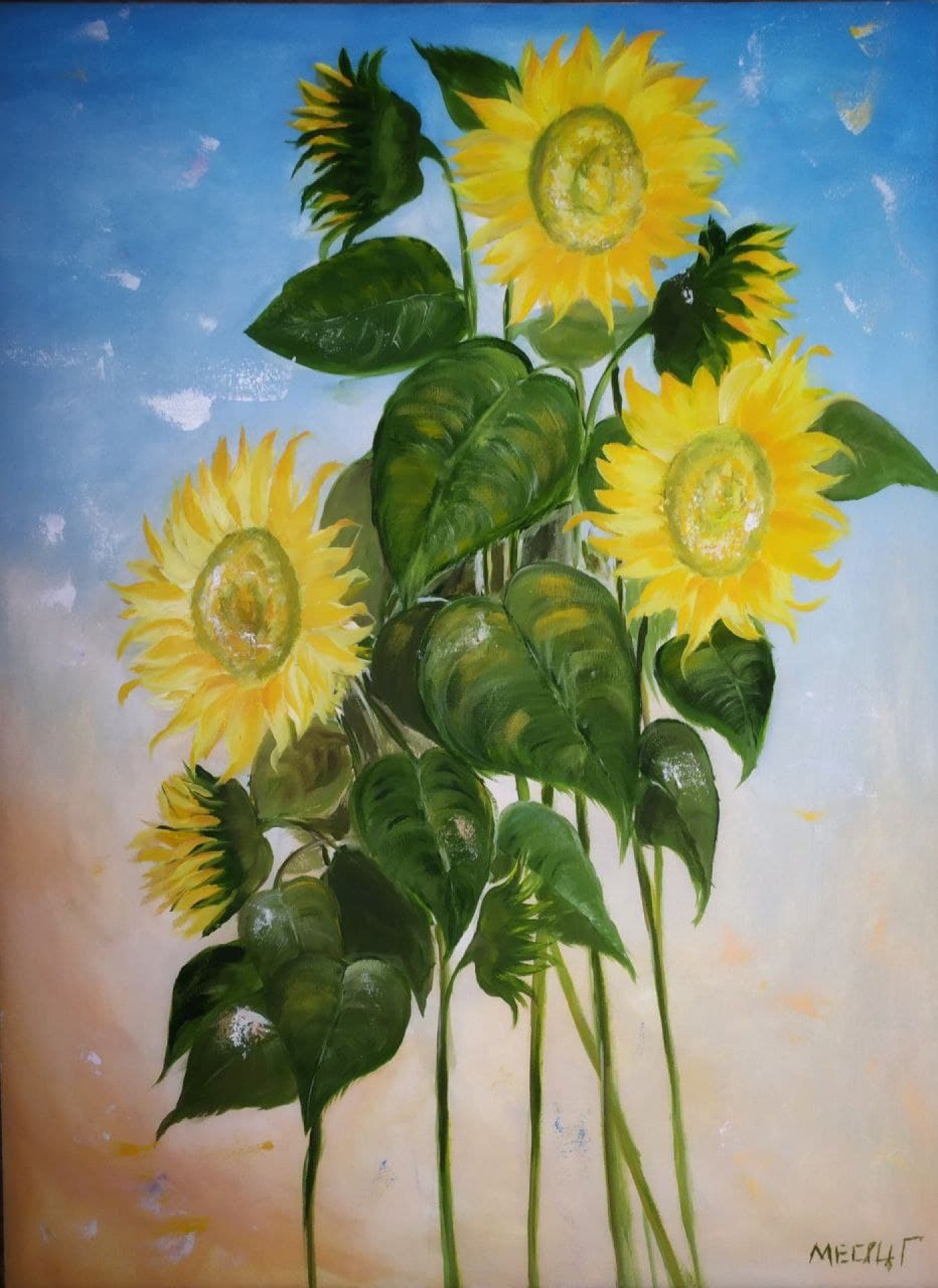 Картина «Соняшники», Галина Месець - Jose Art Gallery