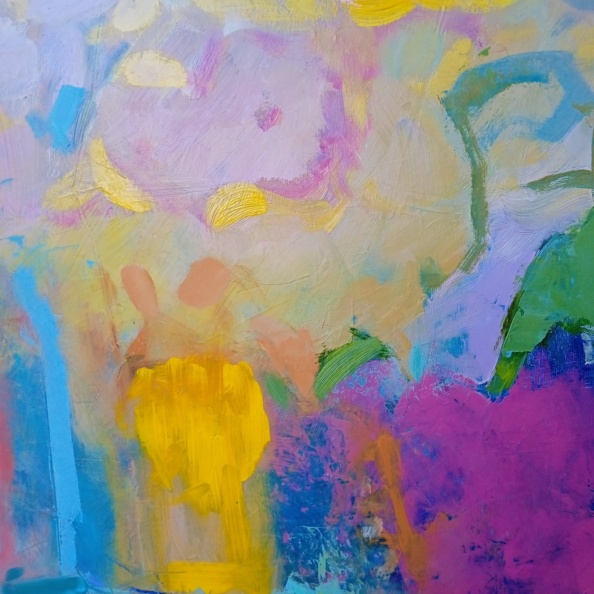 Pale Blue Still Life Painting by Elena Shraibman Jose Art Gallery