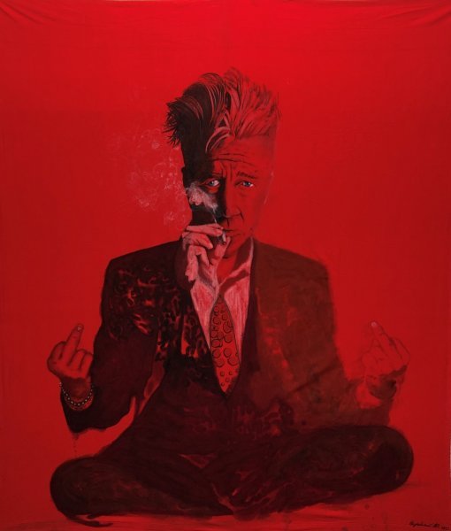 David Lynch.. Painting by Alexandr Zhukovsky