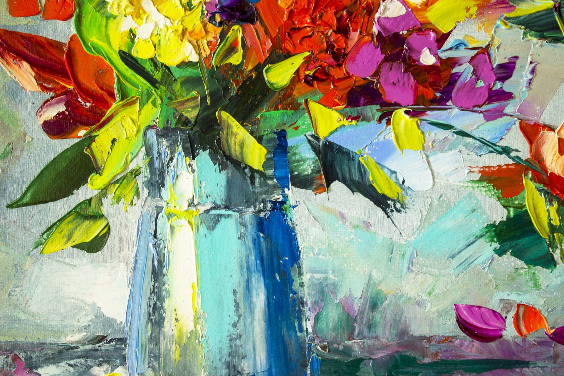 Лето в вазе - painting