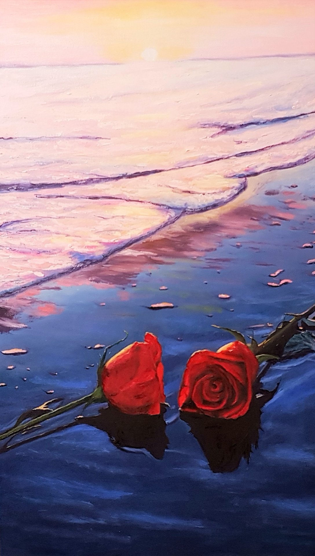 Peace in two Painting by Mantas Naulickas - Jose Art Gallery