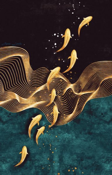 Gold fish Painting by Anna Lark - Jose Art Gallery