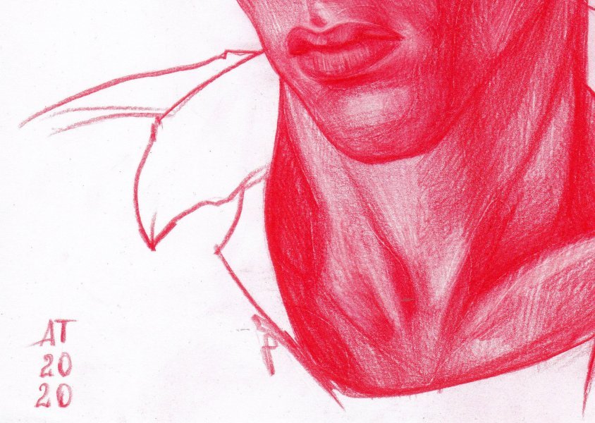 Additional view 4: Drawing 'Antidode' by illustrator Anastasia Terskih paper 