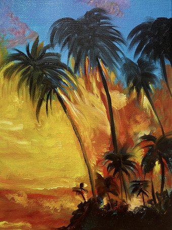 Fiery Hawaiian Sunset