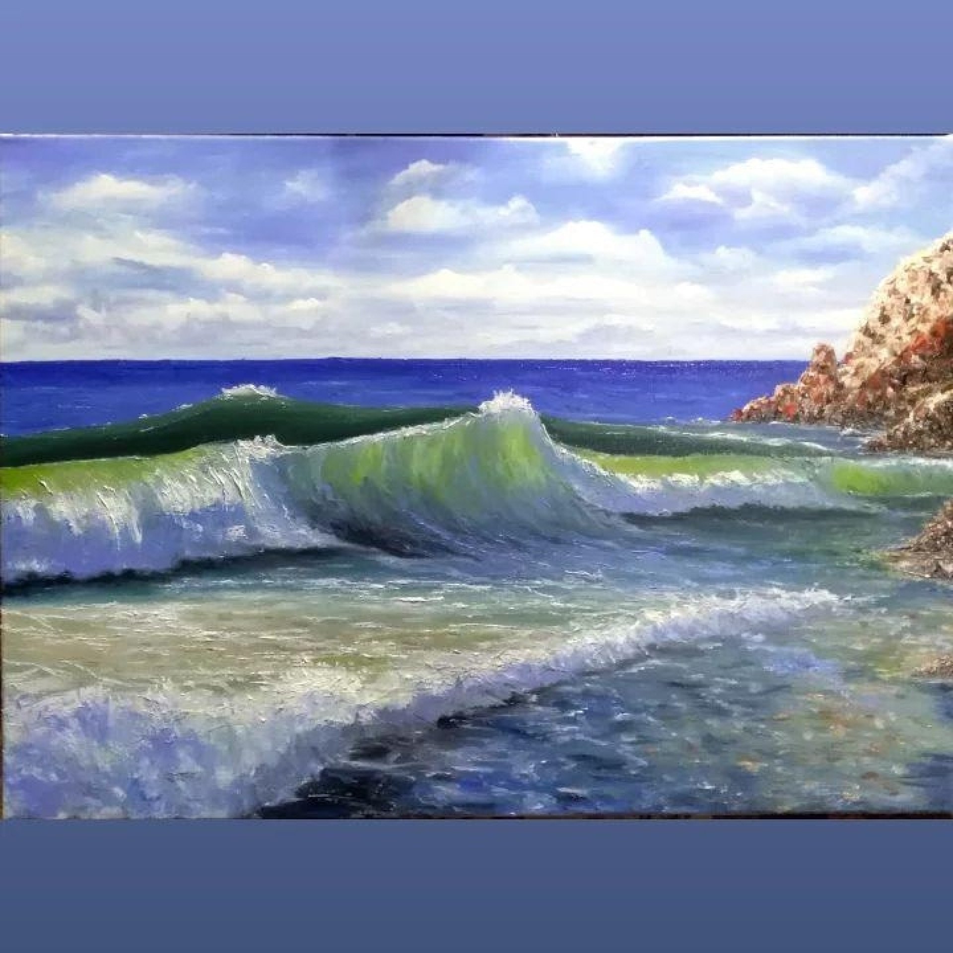 Marina Painting by Vadim Fedoruk Jose Art Gallery