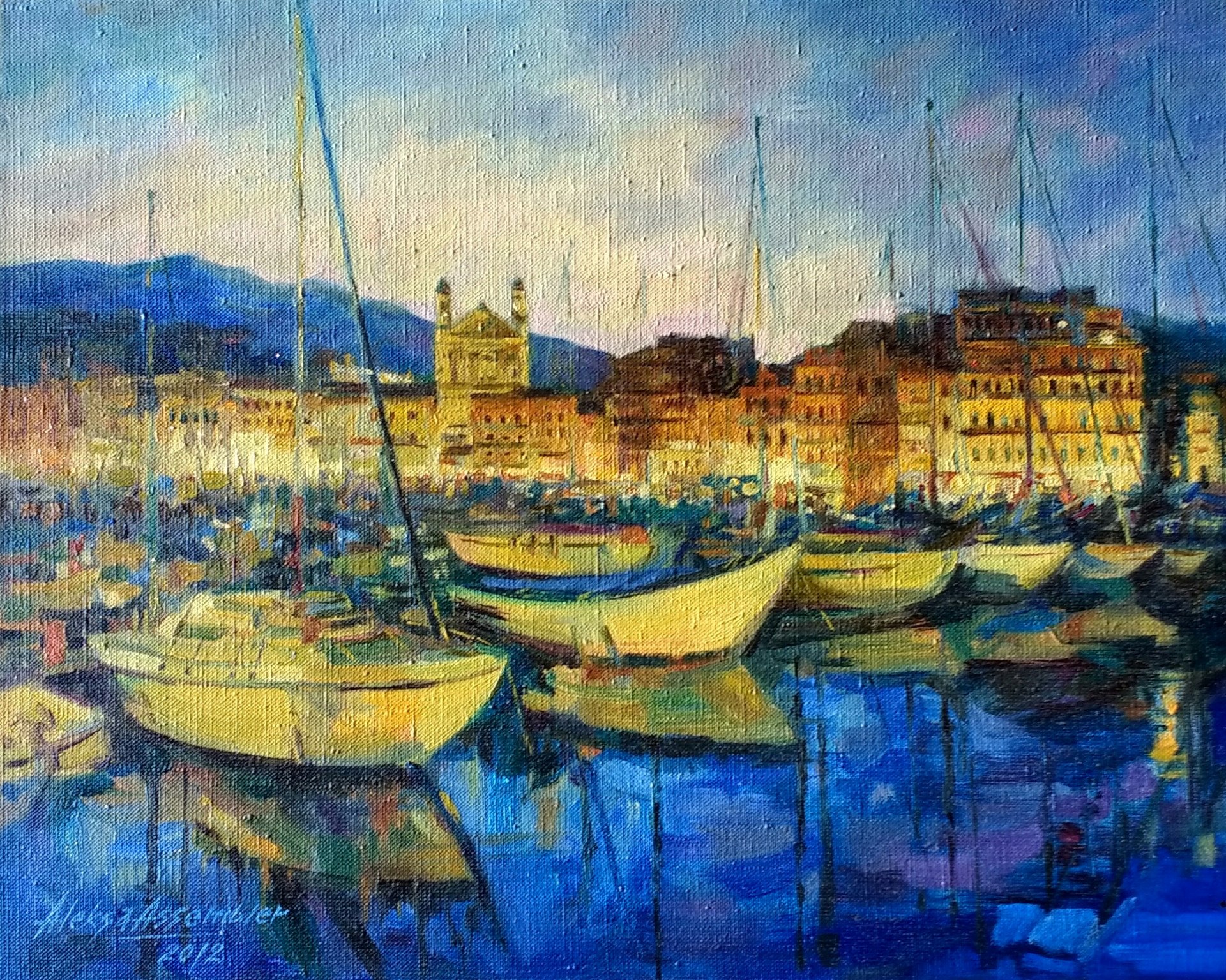 Corsica.Yachts. Painting by ALeksa Assembler