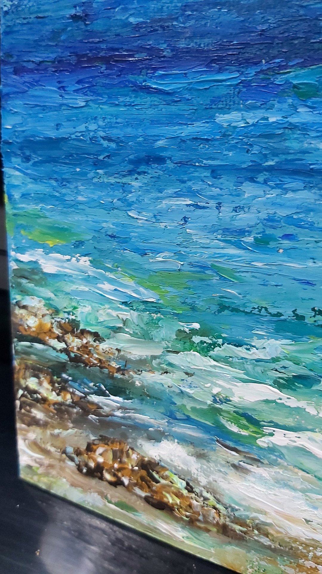 Sea painting oil on canvas. Painting by Tatiana Krilova Jose Art Gallery