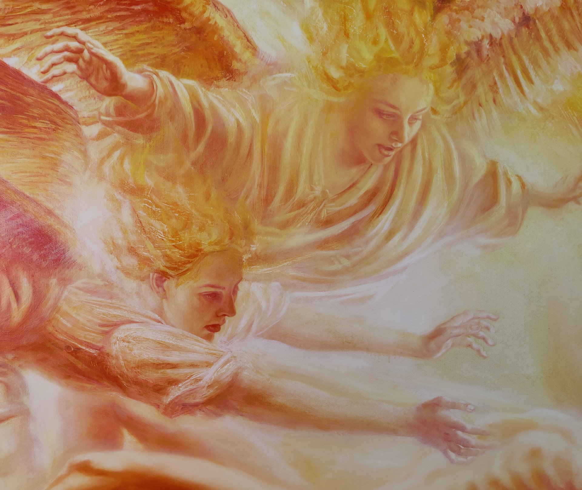 Saving Hermes - painting