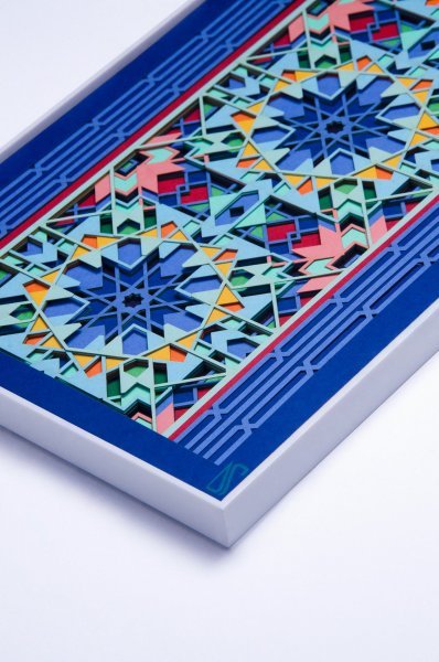 Additional view 2: Abstract Mythological Sculpture Labyrinth I - Paper Sculpture by sculptor Scaled Dimensions Mixed method 