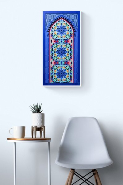 Additional view 3: Abstract Mythological Sculpture Labyrinth I - Paper Sculpture by sculptor Scaled Dimensions Mixed method 