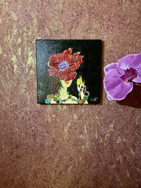 Additional view 3: Fine Art Portrait Painting Muse by painter Anna Kiptenko oil canvas 