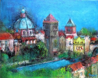 Картина "SCRAPED CITY" | Художник Vladimir Vladimir | Jose Art Gallery