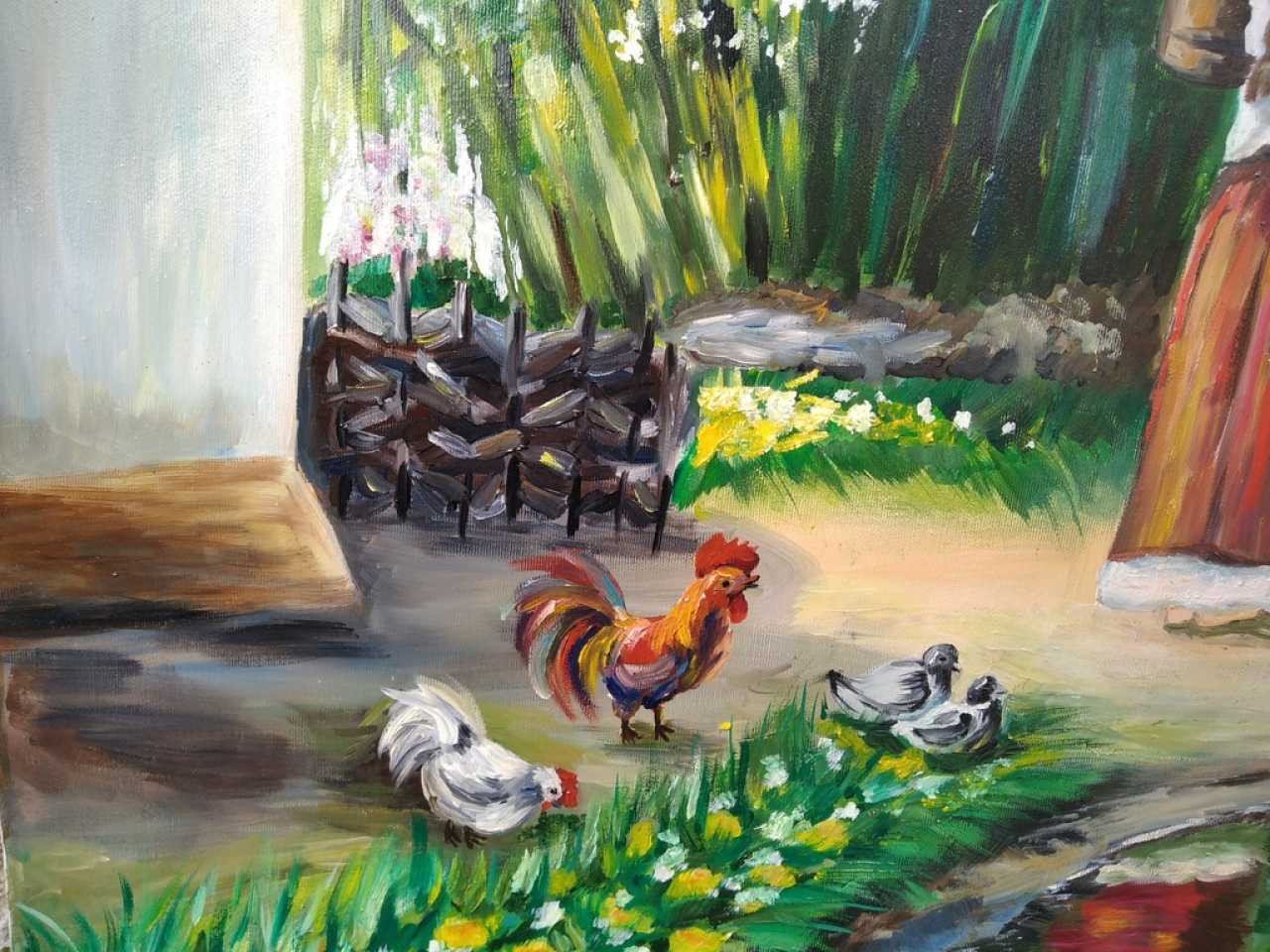 Картина «Українське село», Любов Огороднік - Jose Art Gallery