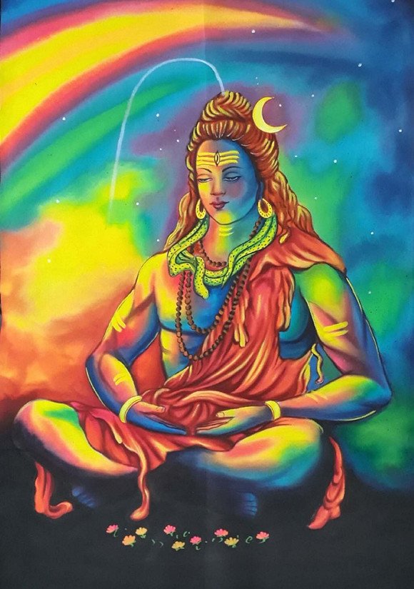 Shiva meditation Painting,