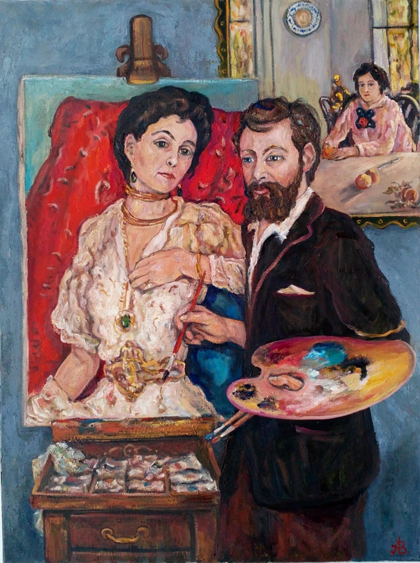 Konstantin Serov Painting by Andrey Allakhverdov Jose Art Gallery