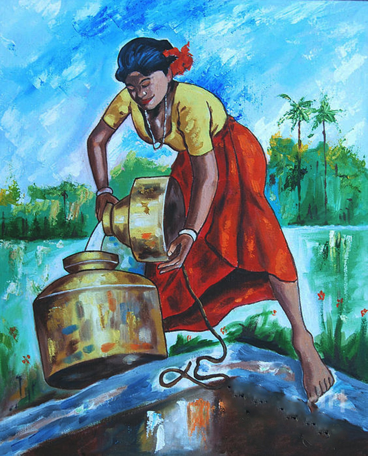 Картина «СОНЕЧНА ДІВЧИНКА», Ragunath Venkatraman - Jose Art Gallery