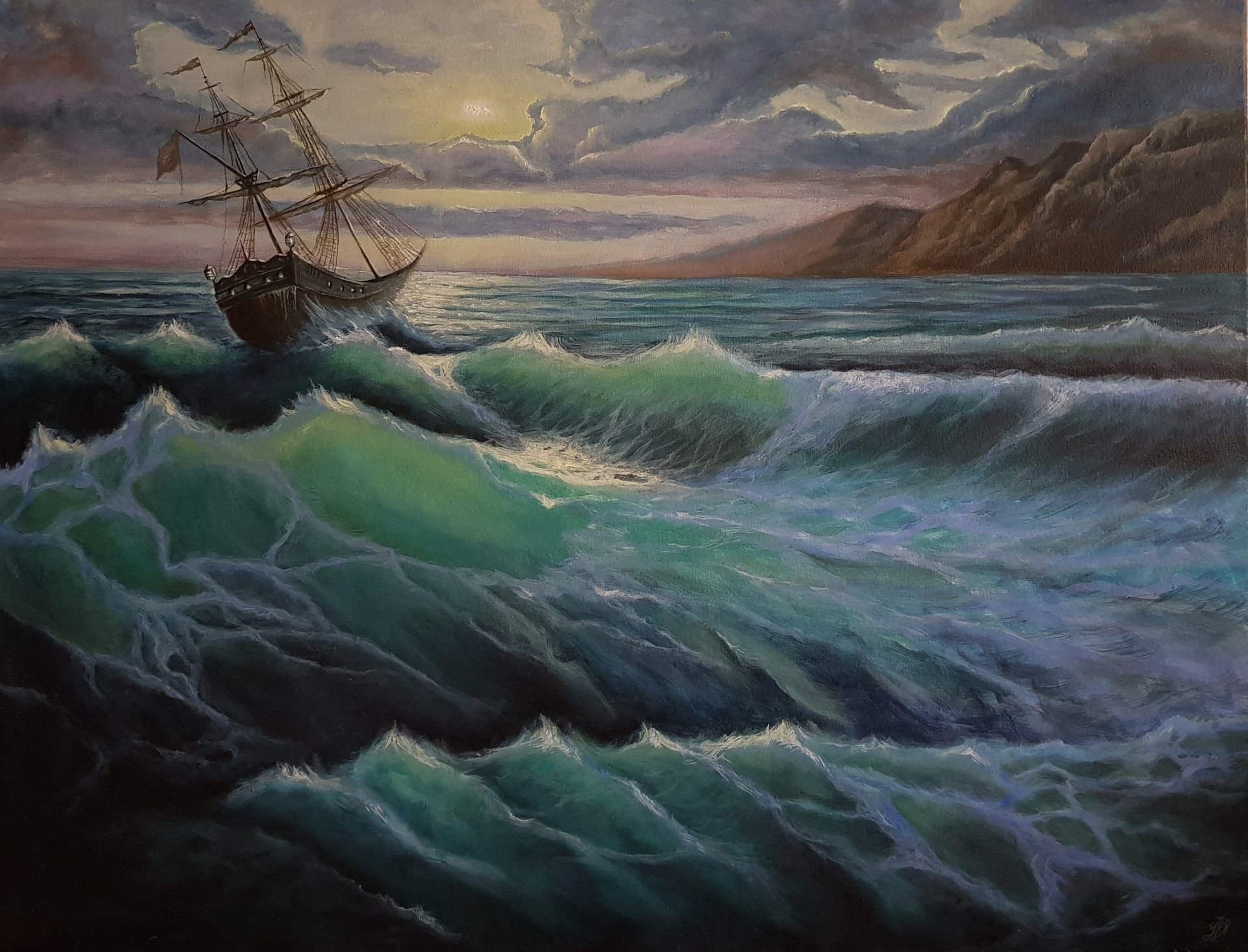 Картина «Морская стихия», Ирина Вакина - Jose Art Gallery