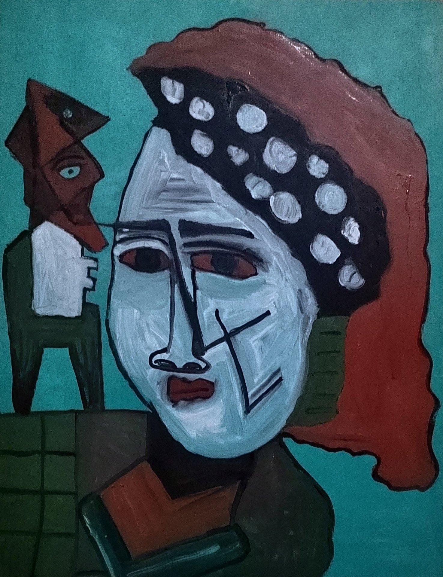 Mary And The Cat Painting By Konstantin Gallari Turkov