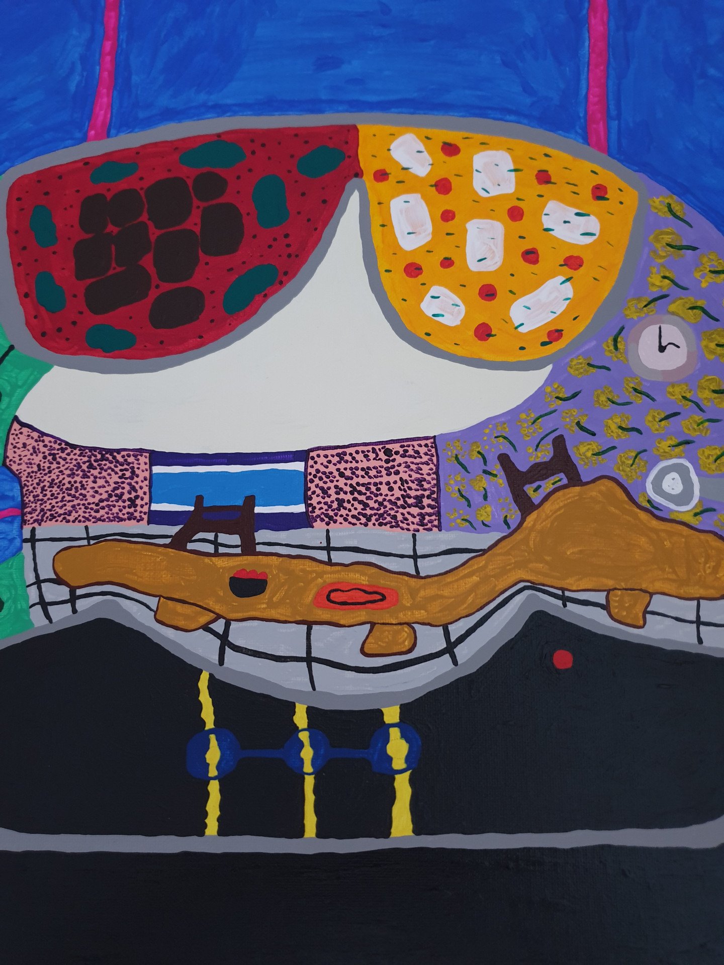 Kitchen Painting by Arina Mari Jose Art Gallery