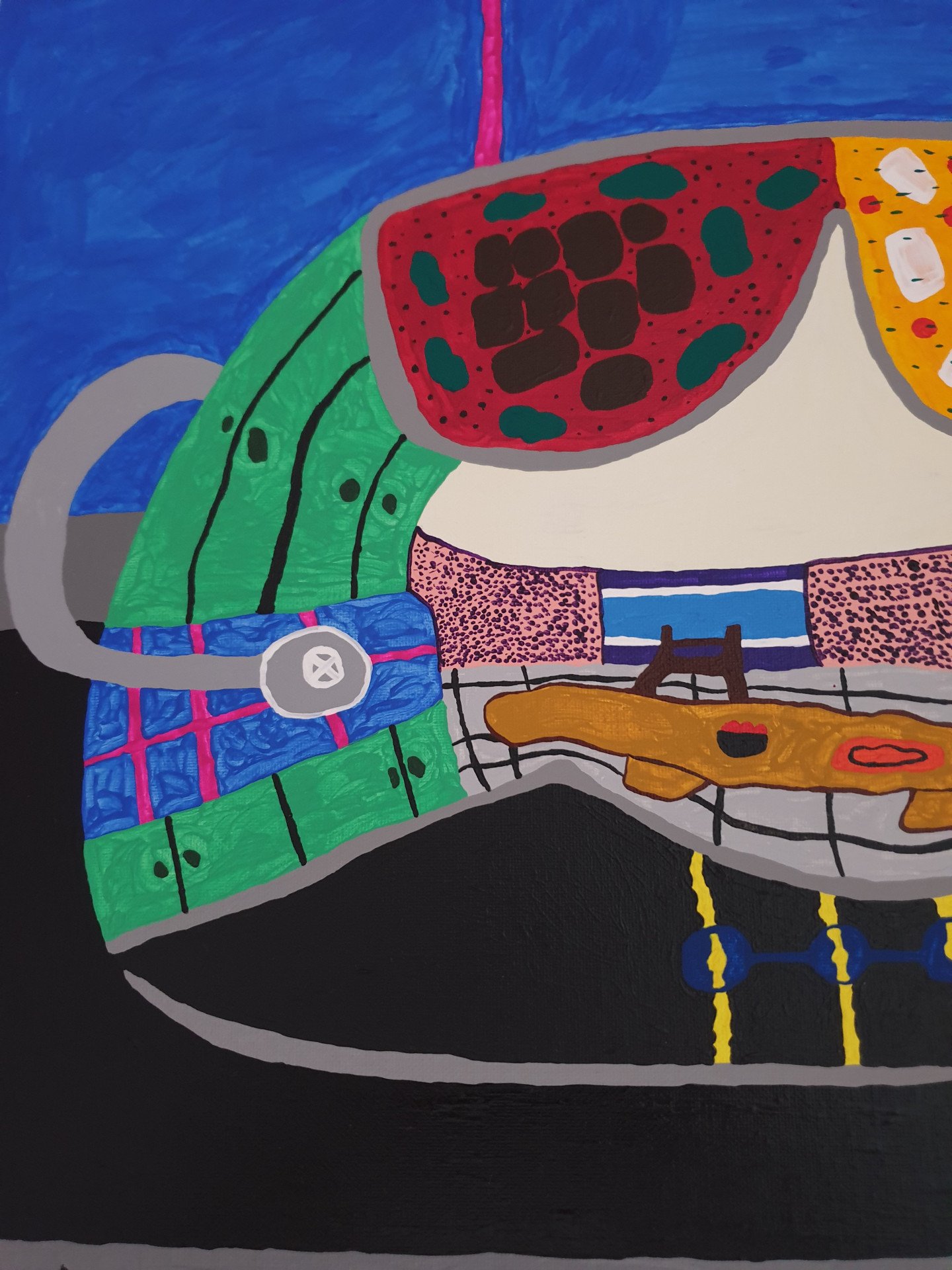 Kitchen Painting by Arina Mari Jose Art Gallery