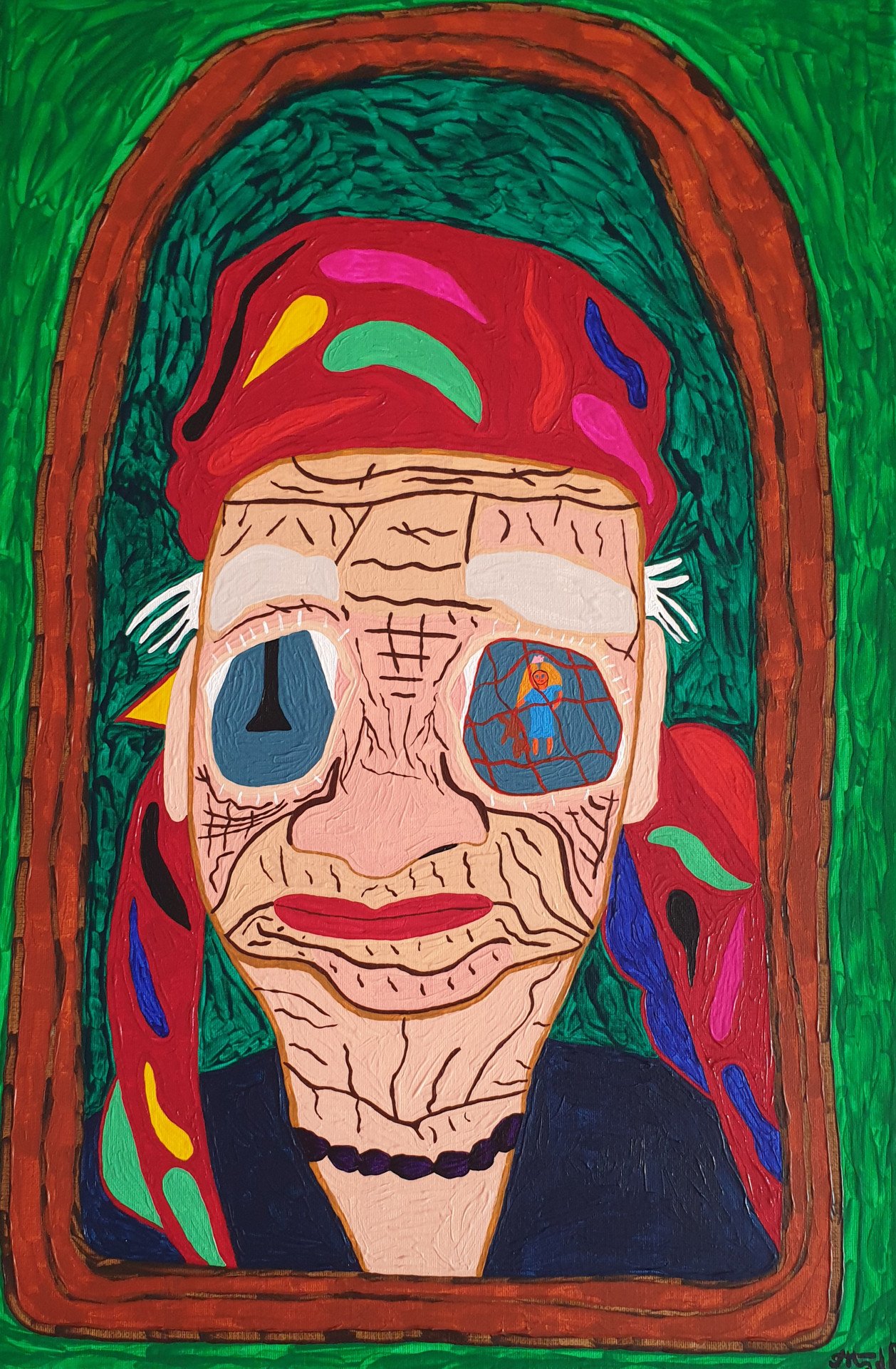 Oldness and childhood Painting by Arina Mari