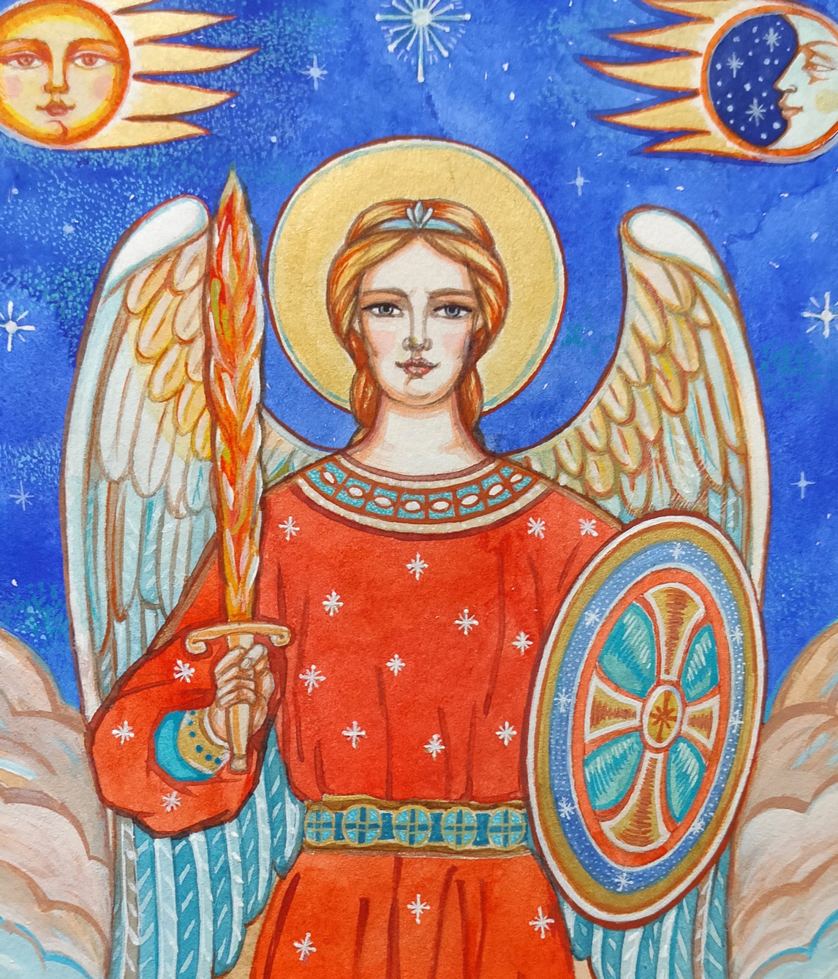 Archangel Michael Painting By Olga Blajda Jose Art Gallery Religious Painting Archangel Michael More Photo