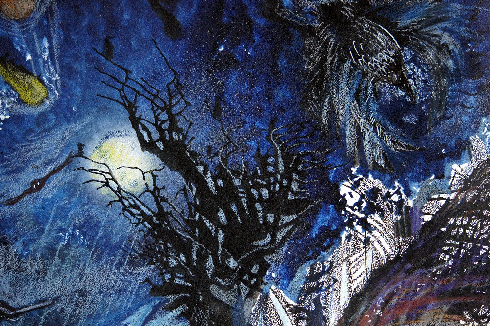 Là où la Lune se lève... Peinture de Maria Shedrina - Jose Art Gallery