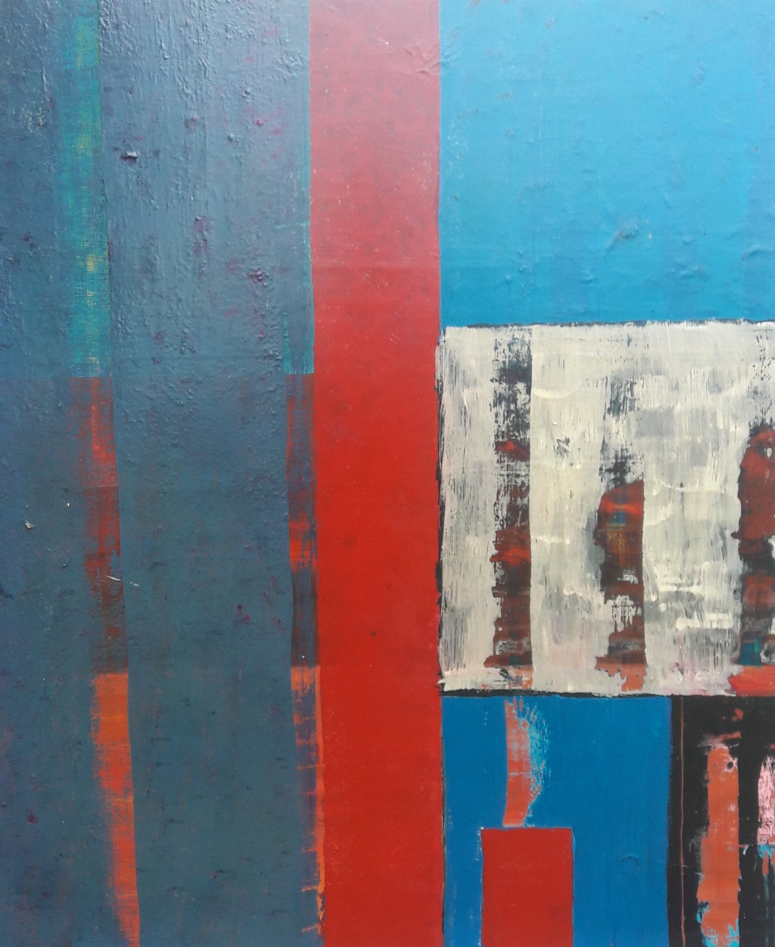 RED SQUARE Painting by JOSH LOADER - Jose Art Gallery