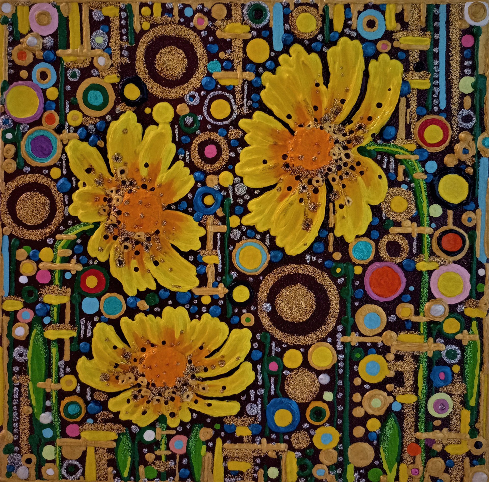 Bubbles. Flowers Drawing Lucy August Jose Art Gallery